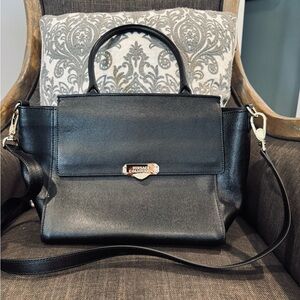 Versace Collection Black Satchel Bag